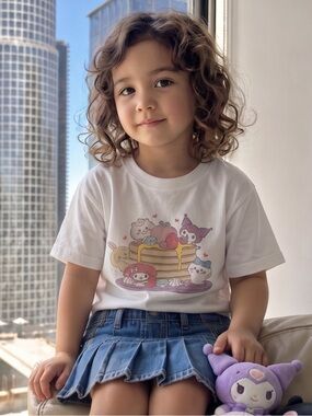 Uniqlo Chiikawa × Sanrio Girl’s Shirt Size 6 Sweets collection